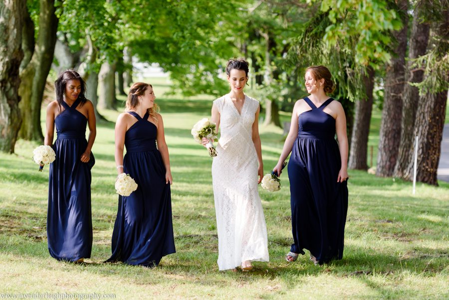 Pittsburgh, wedding photographer, photograph, picture, Montour Country Club, ceremony, reception, golf club, summer, July, Lavender Leigh Photography, Pennsylvania, St. James Catholic Church, lace wedding dress, navy bridesmaids’ dresses, hydrandea flowers
