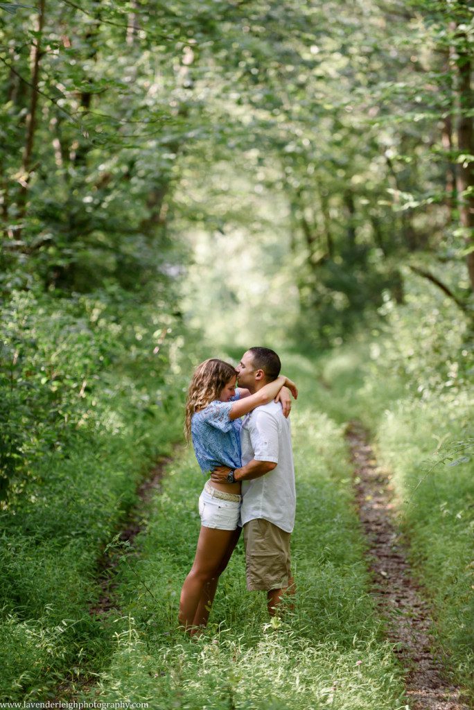 Pittsburgh, engagement session, photographer, wedding, bride, groom, fiancé, Ohiopyle State Park, nature, Pennsylvania, woods, waterfall, Cucumber Falls, picture, photo, bridge, river