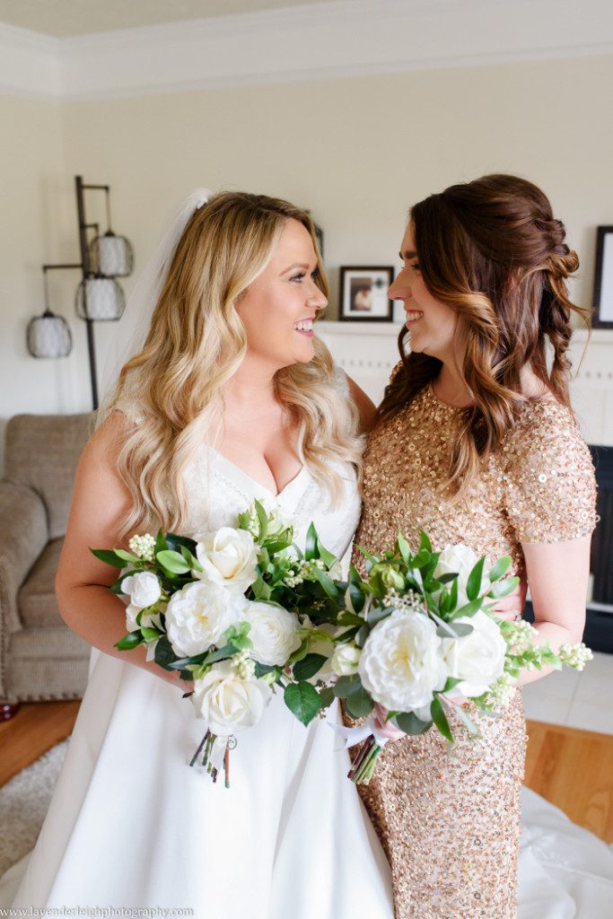 Lavender Leigh Photography, pittsburgh wedding photographer, wedding, photographer, photograph, picture, engagement, winter, Pennsylvania, Best of the Knot, Couples' Choice, wedding venues, ceremony reception, St. Patrick's Day, Gold, Glitter, Champagne Bridesmaids Dresses, Badgley Mischka shoes, white floral bouquets, romantic, candlelit