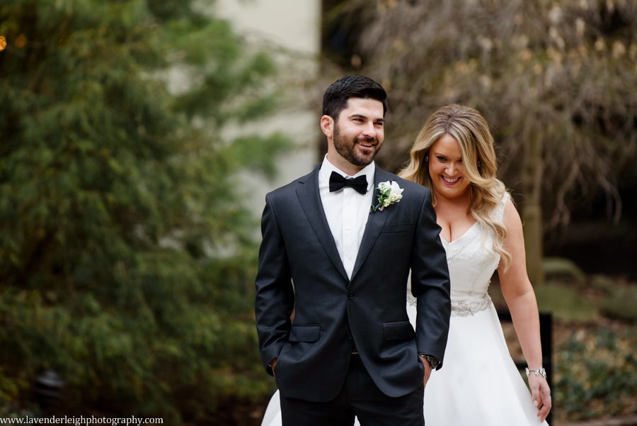 Pittsburgh Airport Marriott, wedding, photographer, photograph, picture, engagement, winter, Pennsylvania, Best of the Knot, Couples' Choice, wedding venues, ceremony reception, St. Patrick's Day, Gold, Glitter, Champagne Bridesmaids Dresses, Badgley Mischka shoes, white floral bouquets, romantic, candlelit