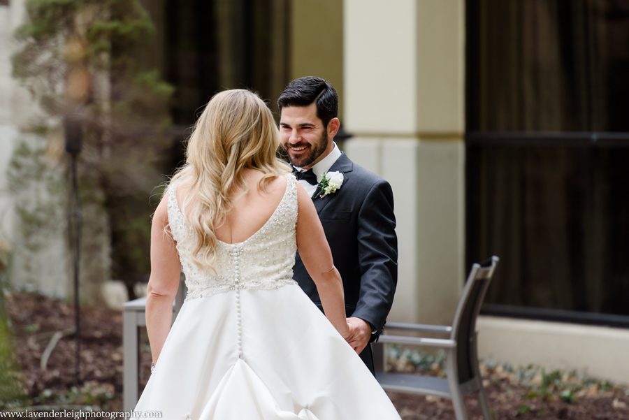 Pittsburgh Airport Marriott, wedding, photographer, photograph, picture, engagement, winter, Pennsylvania, Best of the Knot, Couples' Choice, wedding venues, ceremony reception, St. Patrick's Day, Gold, Glitter, Champagne Bridesmaids Dresses, Badgley Mischka shoes, white floral bouquets, romantic, candlelit