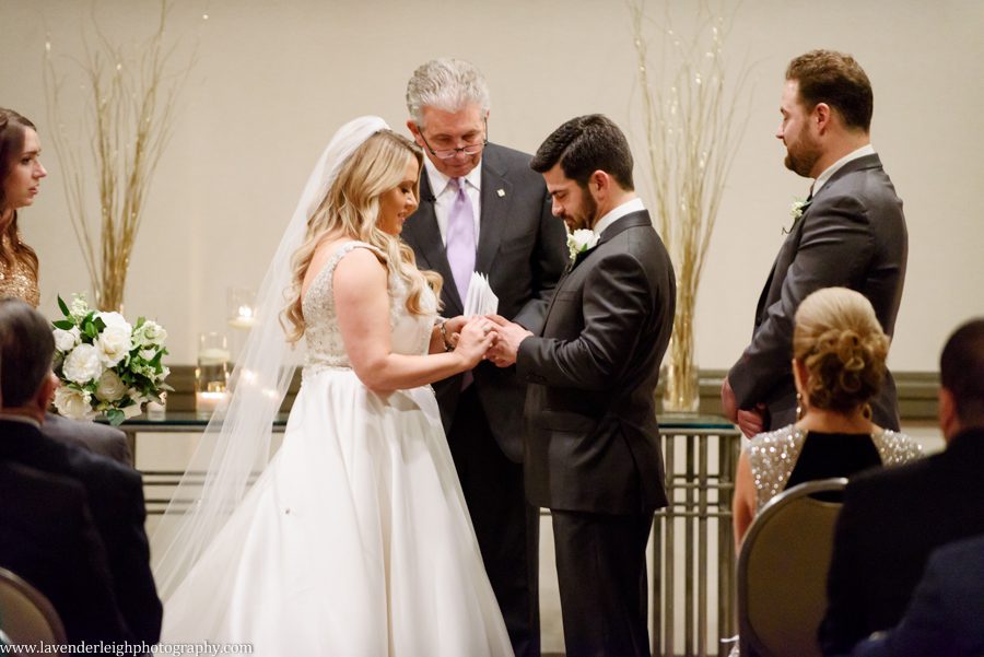 Lavender Leigh Photography, pittsburgh wedding photograPittsburgh Airport Marriott, wedding, photographer, photograph, picture, engagement, winter, Pennsylvania, Best of the Knot, Couples' Choice, wedding venues, ceremony reception, St. Patrick's Day, Gold, Glitter, Champagne Bridesmaids Dresses, Badgley Mischka shoes, white floral bouquets, romantic, candlelit