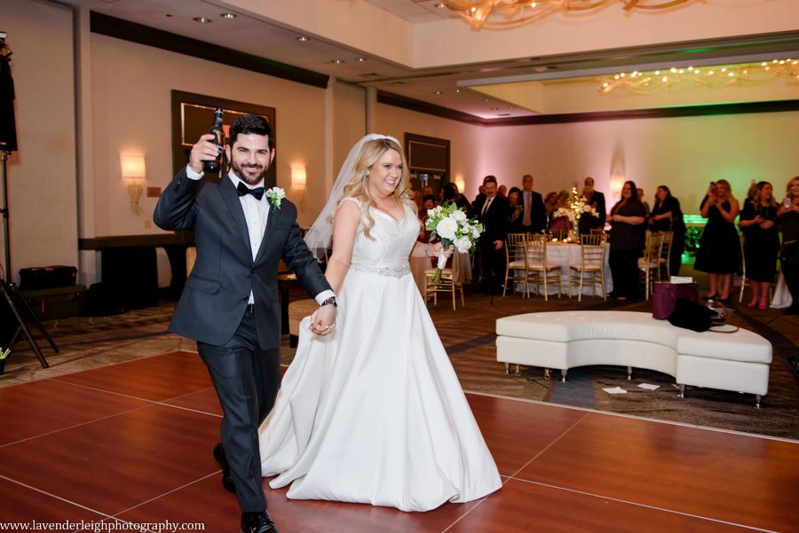 Lavender Leigh Photography, pittsburgh wedding photograPittsburgh Airport Marriott, wedding, photographer, photograph, picture, engagement, winter, Pennsylvania, Best of the Knot, Couples' Choice, wedding venues, ceremony reception, St. Patrick's Day, Gold, Glitter, Champagne Bridesmaids Dresses, Badgley Mischka shoes, white floral bouquets, romantic, candlelit