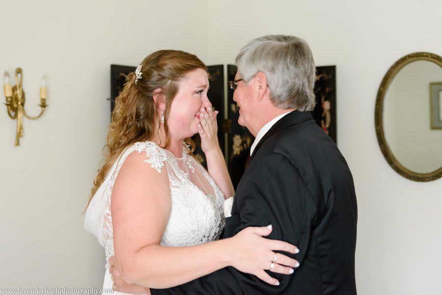 Bride's Reveal to Father at the Pittsburgh Botanic Garden