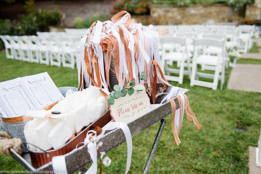 Wedding Programs at the Pittsburgh Botanical Garden
