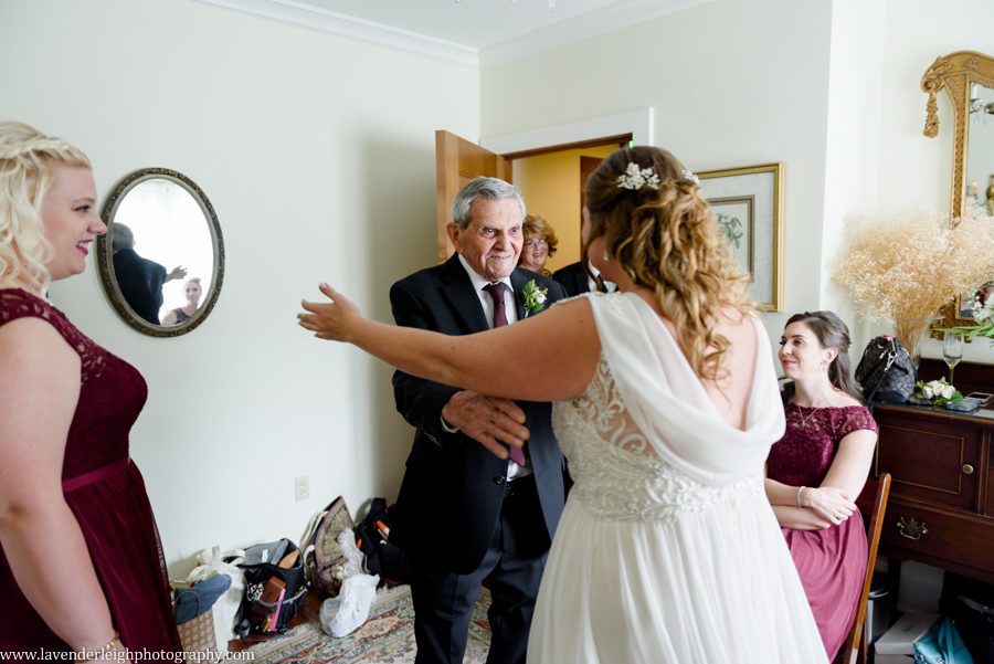 Bride's Reveal to Grandfather at Pittsburgh Botanic Garden