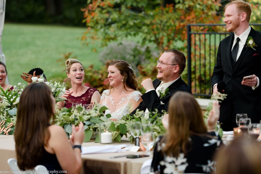 Best Man's Toast at the Pittsburgh Botanic Garden Wedding Reception