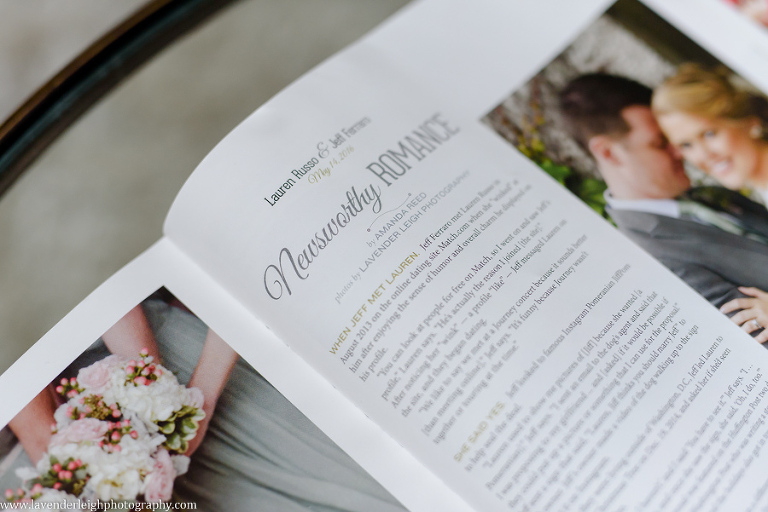 Pittsburgh Wedding Magazine, Lavender Leigh Photography, spring 2017 issue, pennsylvania