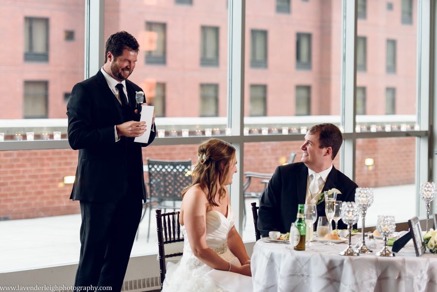 An elegant wedding with the ceremony at Westminster Presbyterian Church and the reception at the Heinz History Center.