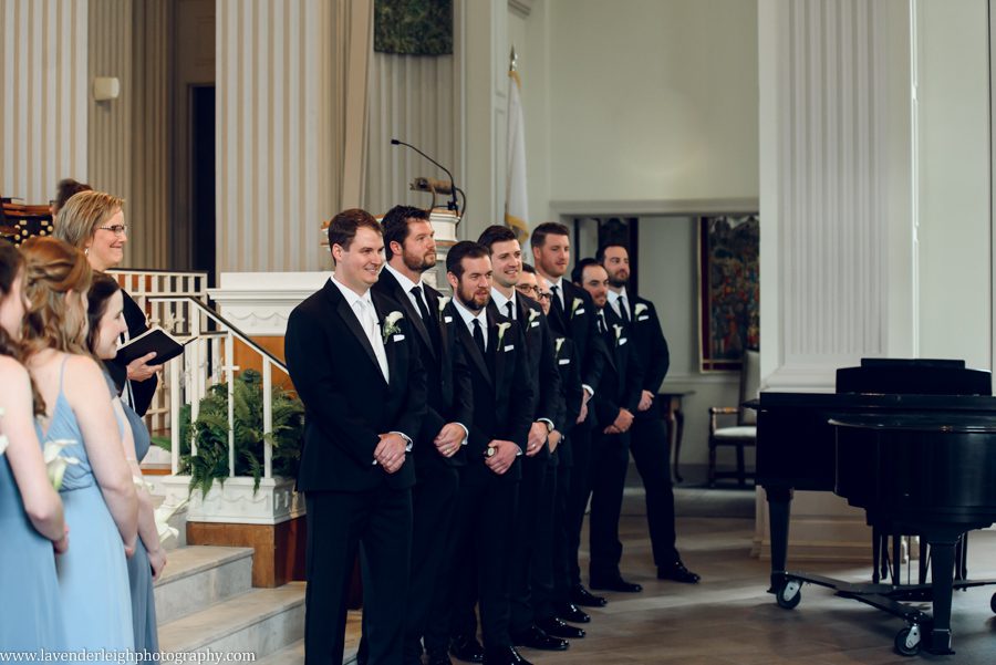 An elegant wedding with the ceremony at Westminster Presbyterian Church and the reception at the Heinz History Center.