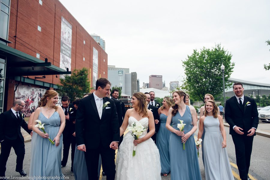 An elegant wedding with the ceremony at Westminster Presbyterian Church and the reception at the Heinz History Center.