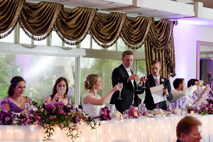 Lavender Leigh Photography, pittsburgh wedding photographer, South Hills Country Club, Westminster Presbyterian Church, wedding, photographer, photograph, picture, engagement, Pennsylvania, Best of the Knot, Couples' Choice, wedding venues, ceremony reception, golf club, spring, May, purple Bridesmaids Dresses, purple wedding shoes, floral bouquets, romantic, candlelit