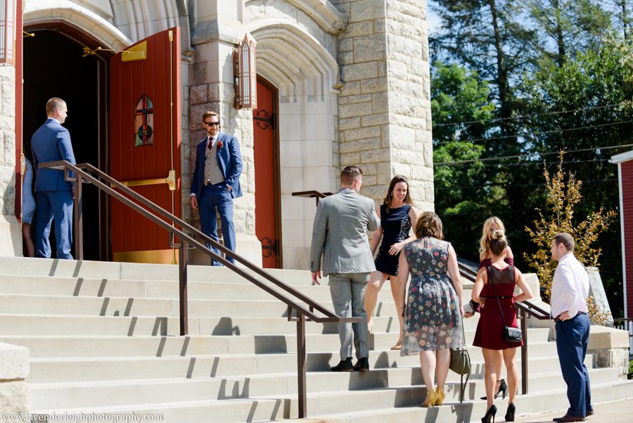 Guests Entering Church for Wedding