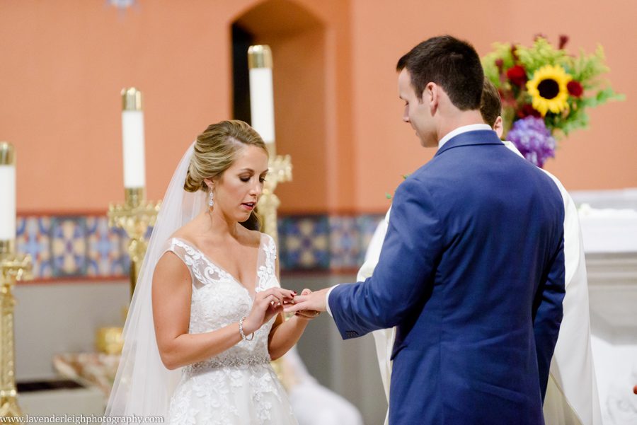 Wedding Vows at the Holy Family Church in Latrobe, Pennsylvania
