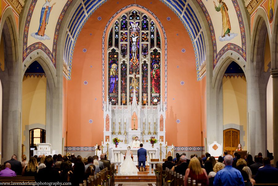 Wedding Ceremony at the Holy Family Church in Latrobe, Pennslyvania