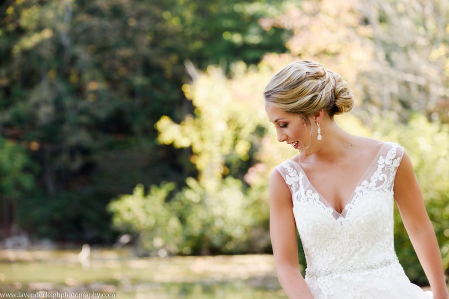 Bride at Twin Lakes Park in Greensburgh, Pennsylvania