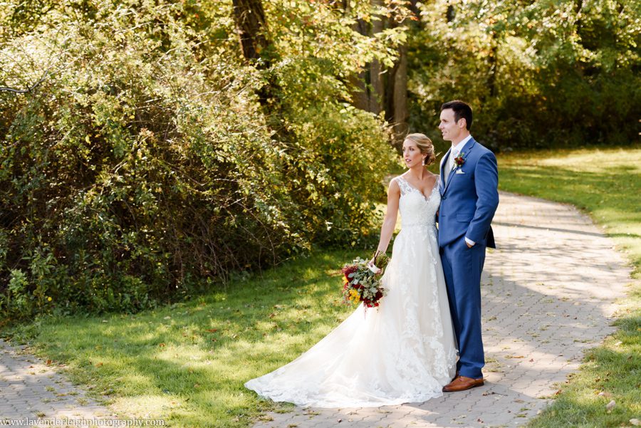 Bride and Groom at Twin Lakes Park in Greensburg, Pennsylvania