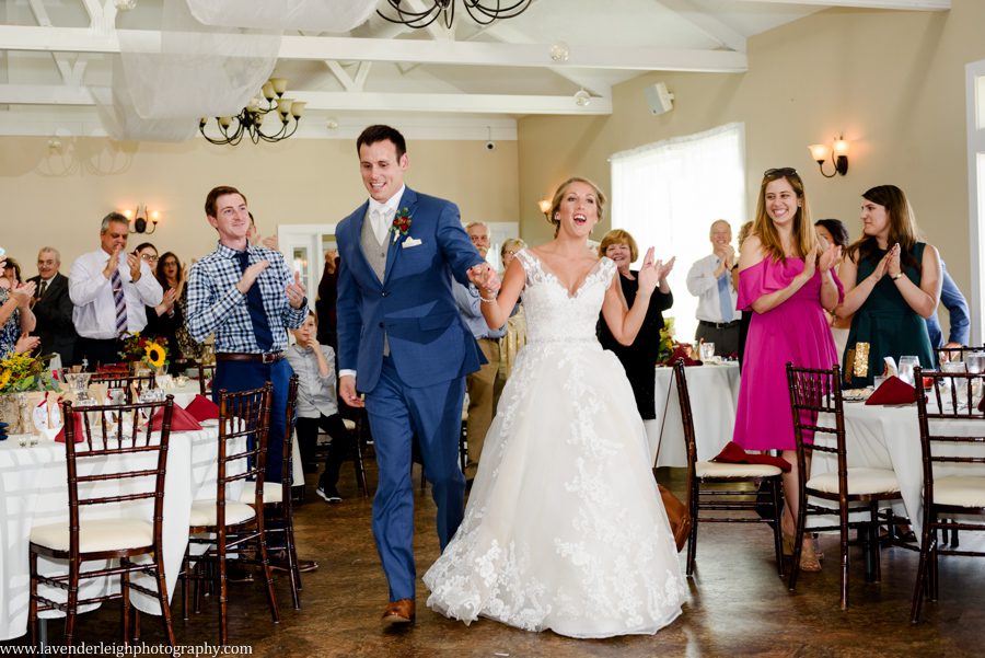 Bride and Groom Enter Reception at the Event Center in Greensburg, Pennsylvania
