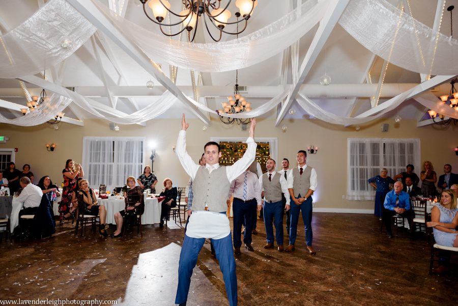 Garter Toss at the Event Center at the Waterworks in Greensburg, Pennsylvania