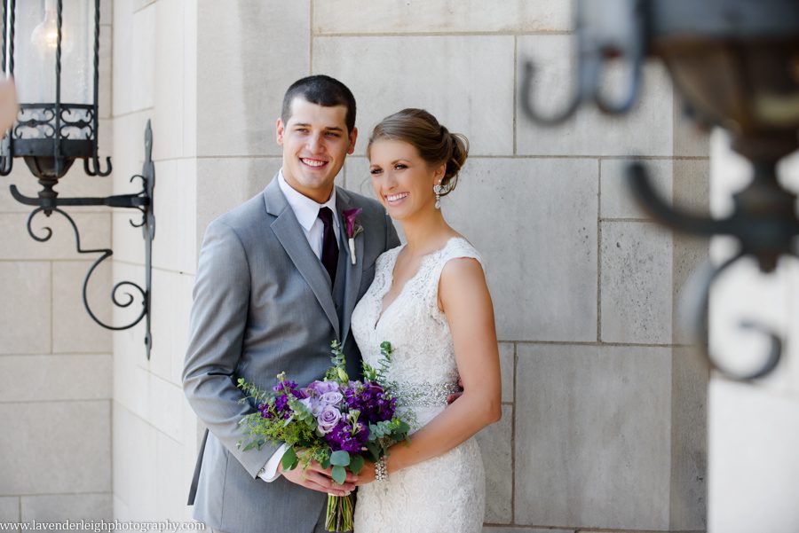 Portrait of a Bride and Groom at the Immaculate Conception Parish in Washington, Pennsylvania