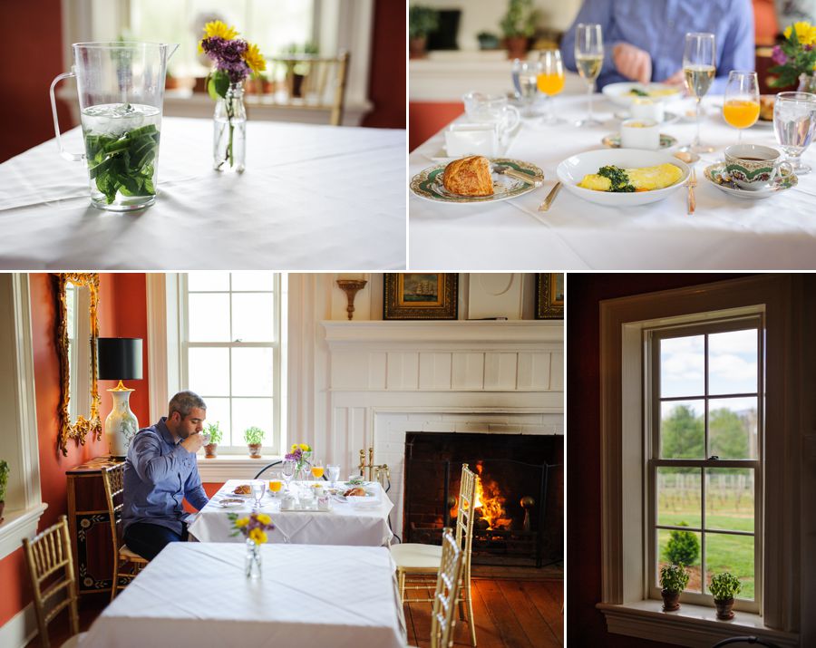 Brunch, fire, romantic, breakfast