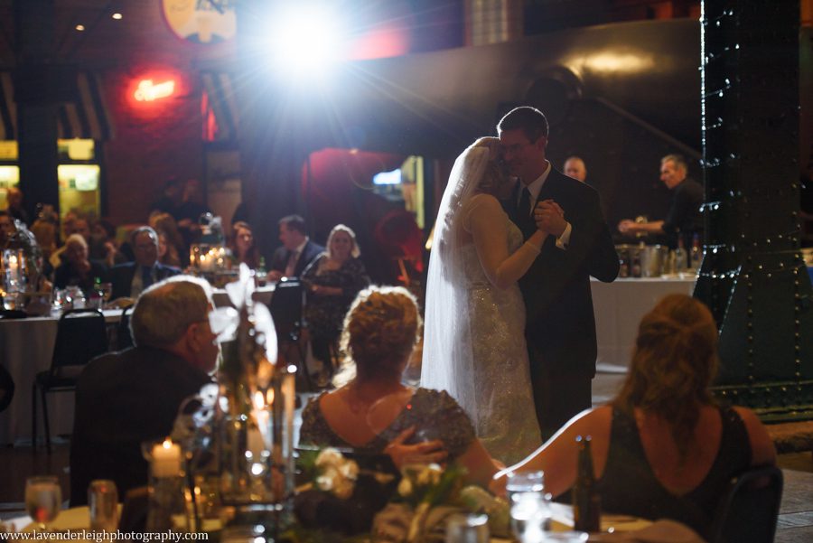 A father and daughter dance at a Heinz History Center wedding reception