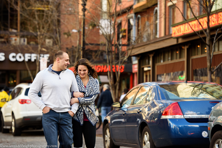 Pittsburgh, City, Engagement Session, Fall, Autumn, Engagement Photos, Downtown, Bridges, Sunset, Skyscraper, Three Rivers, Wedding Photographer, Lavender Leigh Photography, Blog