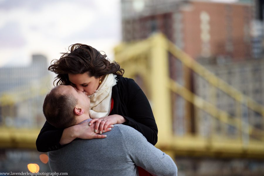 Pittsburgh, City, Engagement Session, Fall, Autumn, Engagement Photos, Downtown, Bridges, Sunset, Skyscraper, Three Rivers, Wedding Photographer, Lavender Leigh Photography, Blog