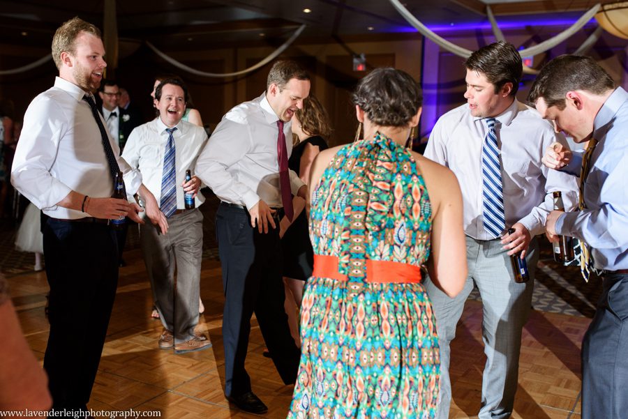 Embassy Suites, bride, groom, reception, wedding, Pittsburgh, Moon, dancing, guests, shaking a leg