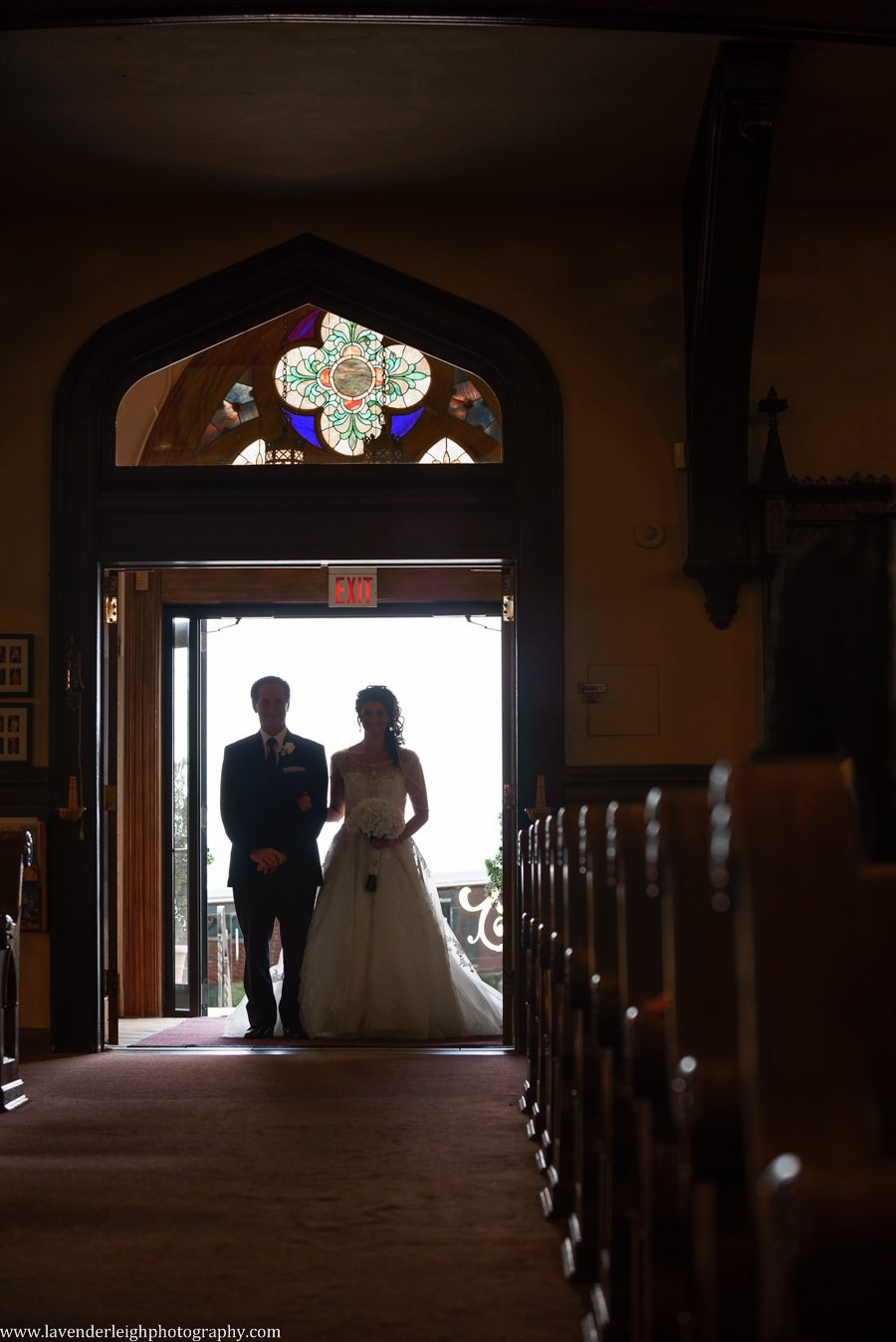 processional, bride, father, wedding, ceremony, St. Mary of the Mount, Pittsburgh