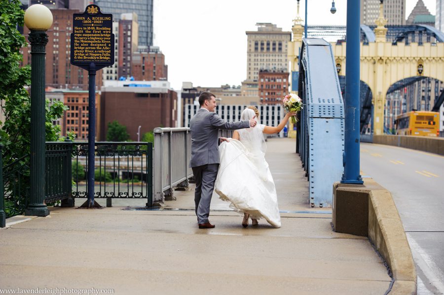 city, station square, blue bridge, Pittsburgh