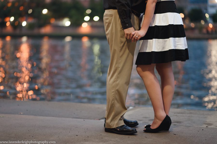 An engagement photography session on the North Shore in Pittsburgh, PA.