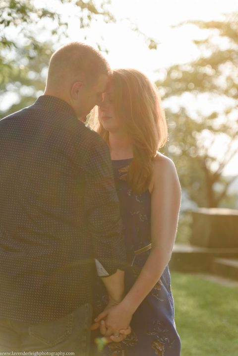 An engagement photography session at the West End Overlook in Pittsburgh, PA.