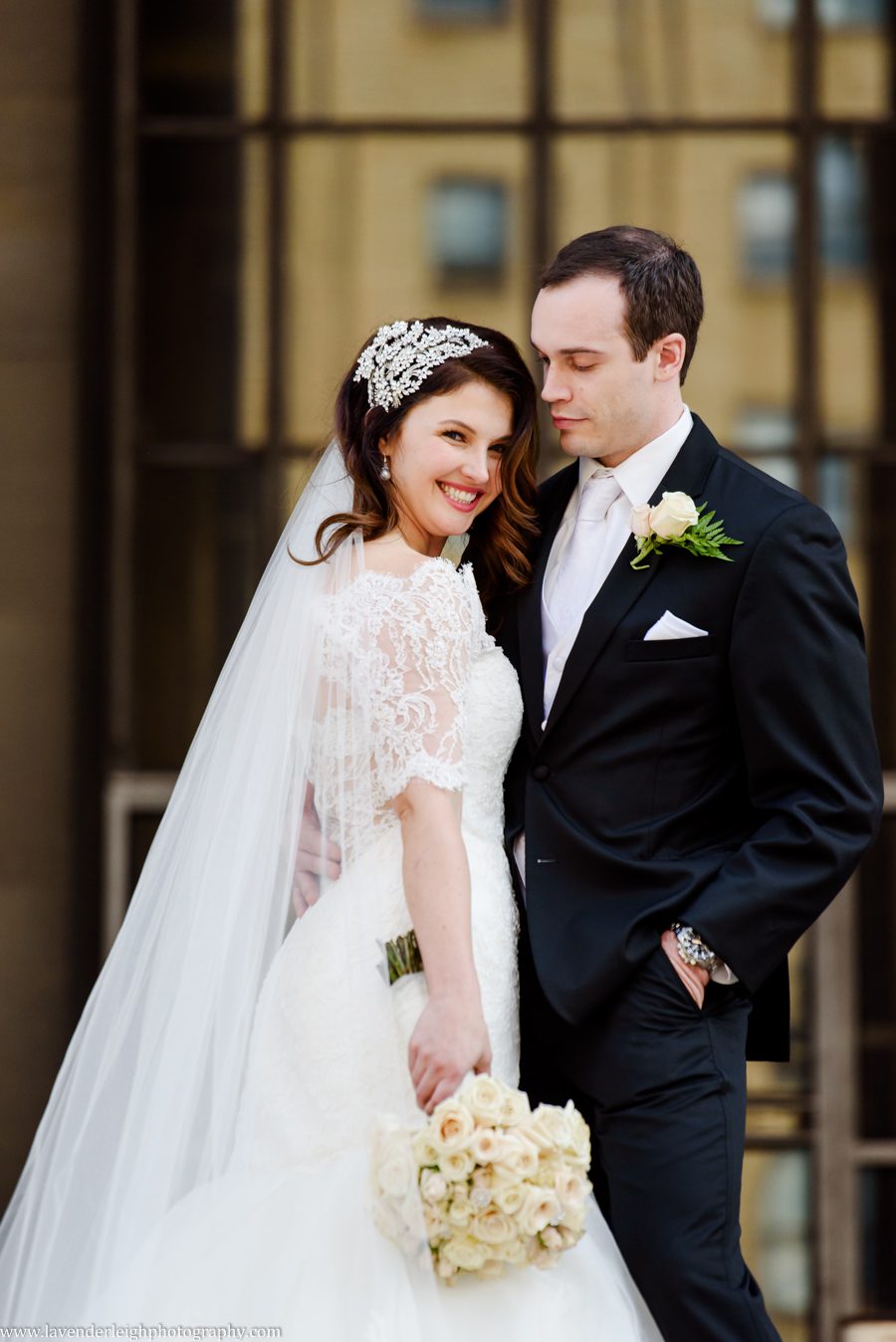Bride and Groom at the Mellon Institute in Pittsburgh, Pennsylvania