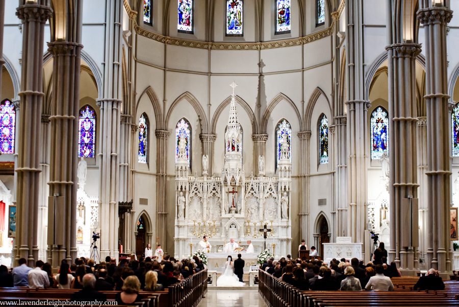 St. Paul Cathedral Wedding ceremony in Pittsburgh, Pennsylvania by Lavender Leigh Photography