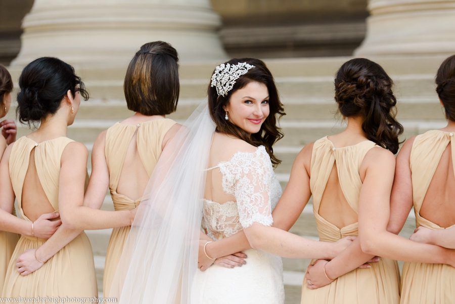 Bride and Bridesmaids at The Mellon Institute
