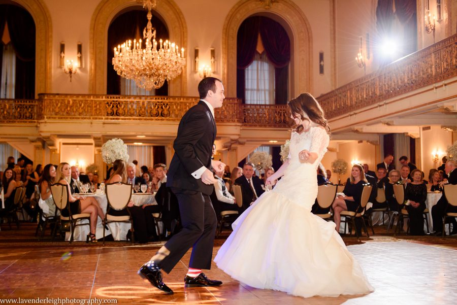 Bride and Groom's First Dance at the Omni William Penn in Pittsburgh, Pennsylvania