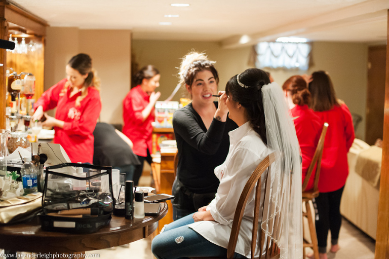 bride getting ready, makeup application, , lavender leigh photography, pittsburgh photographer, pennsylvania