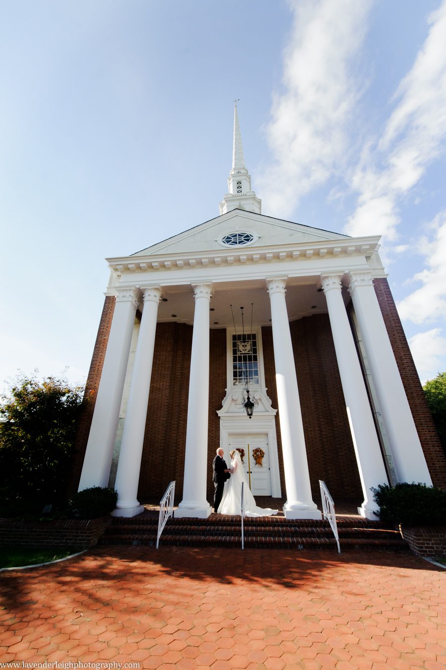 Bride and Groom at Westminster Presbyterian Church, The Club at Nevillewood Wedding, Lavender Leigh Photography