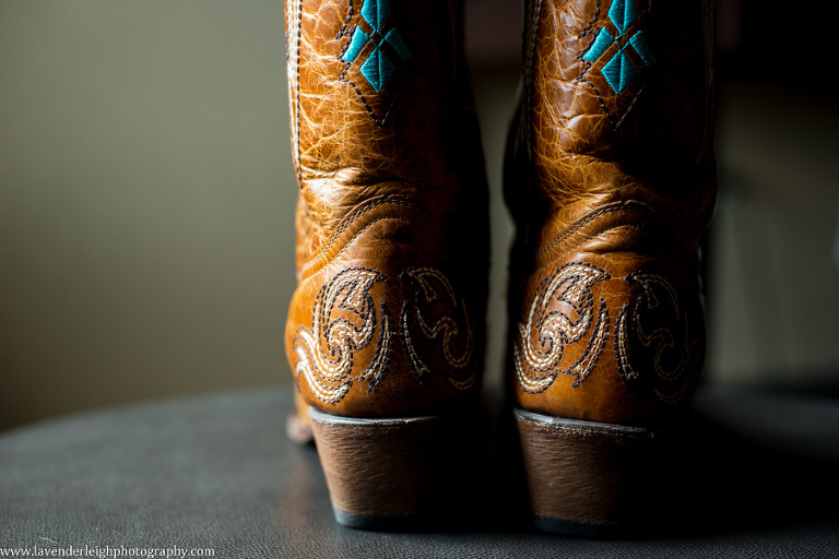 Club at Shadow Lakes Wedding| Bride's Cowgirl Boots| Pittsburgh Wedding Photographer | Pittsburgh Wedding Photographers | Lavender Leigh Photography | Blog