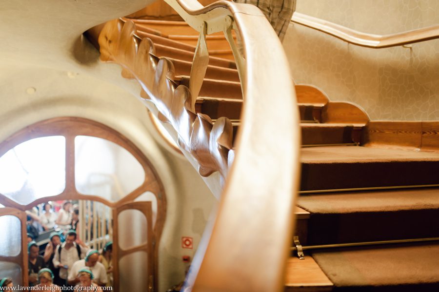 The entry stairway in Casa Battló