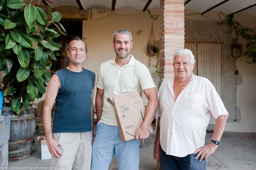 Barry with the owner and winemaker, Martí, and his father.  Sweetest guys ever!