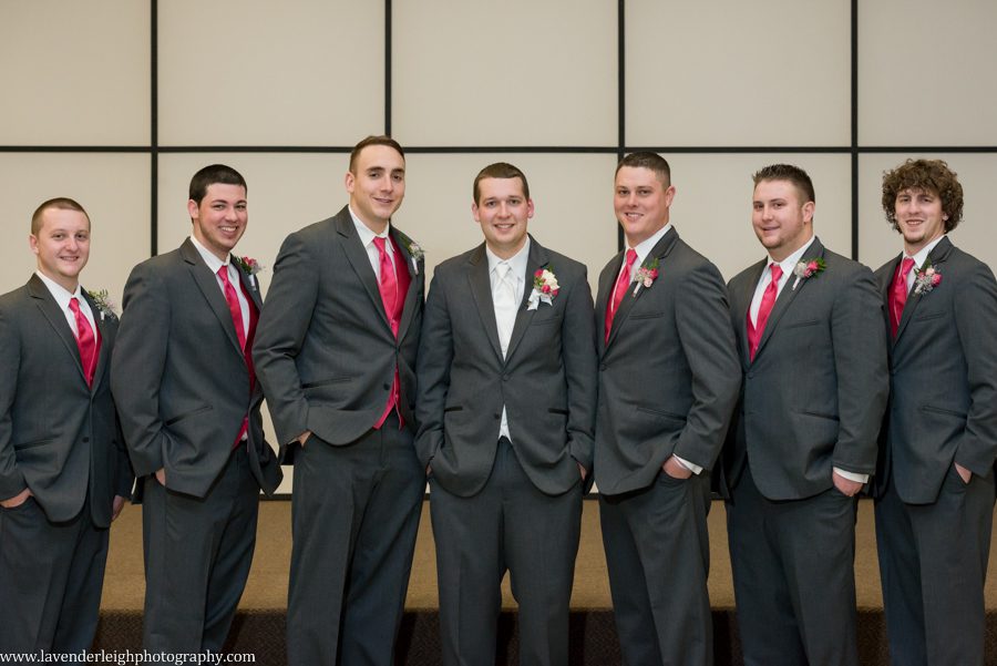 Groom and Groomsmen | Crystal Ballroom Wedding | Winter Wedding| Pittsburgh Wedding Photographer | Pittsburgh Wedding Photographers | Lavender Leigh Photography | Blog