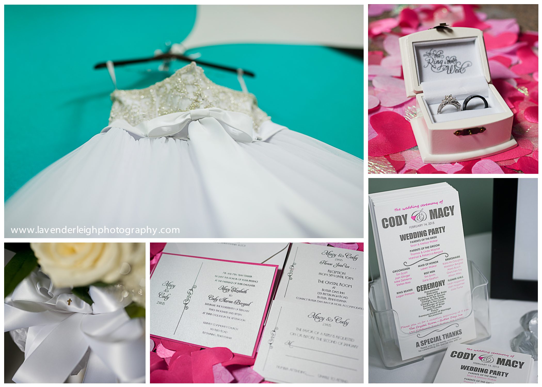 Wedding Dress | Crystal Ballroom| Winter Wedding| Pittsburgh Wedding Photographer | Pittsburgh Wedding Photographers | Lavender Leigh Photography | Blog