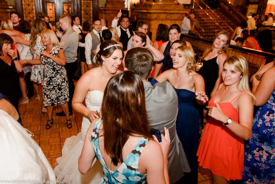 The bride dances during her wedding reception at The Grand Concourse in Pittsburgh, Pennsylvania