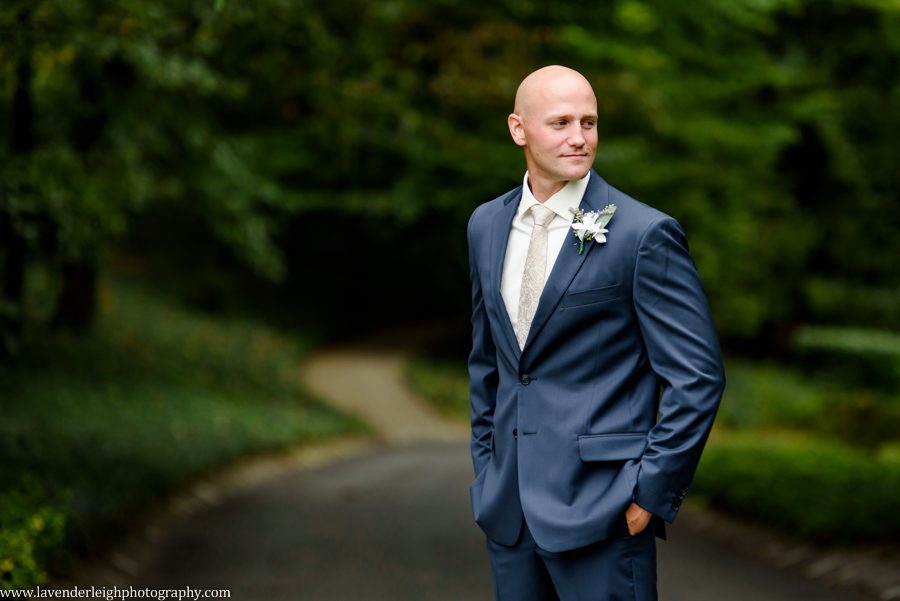 A picture of a groom at Greendance, the Winery at Sandhill in Mt. Pleasant, Pennsylvania