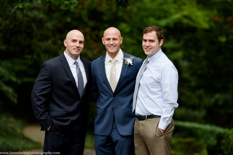 A picture of the groom and his brothers at Greendance, the Winery at Sandhill in Mt. Pleasant, PA