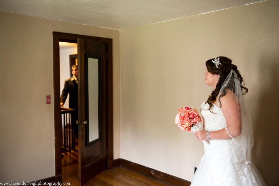 Bride's Reveal to Father | Holy Cross Wedding | Pittsburgh Wedding Photographer | Pittsburgh Engagement Photographer | Lavender Leigh Photography