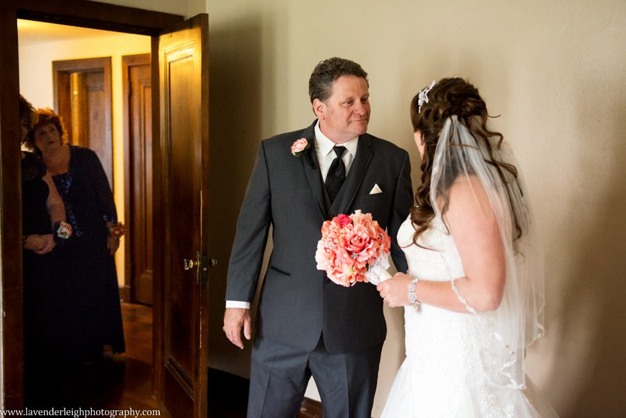 Bride's Reveal to Father | Holy Cross Wedding | Pittsburgh Wedding Photographer | Pittsburgh Engagement Photographer | Lavender Leigh Photography