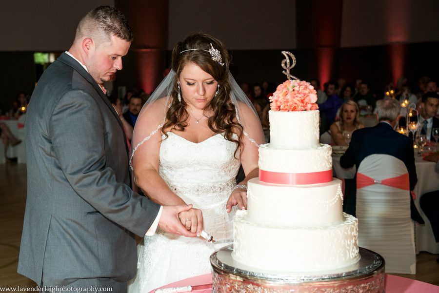 Cake Cutting | Holy Cross Wedding | Pittsburgh Wedding Photographer | Pittsburgh Engagement Photographer | Lavender Leigh Photography